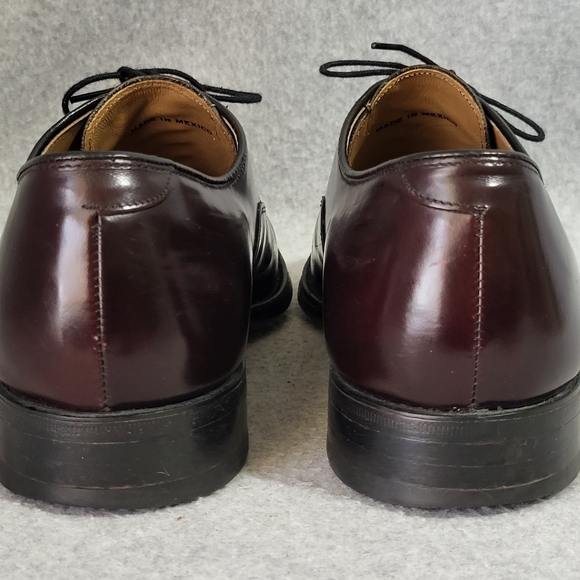 Johnston & Murphy Melton Shoe 10 B/AA Burgundy Leather Oxford Cap Toe 222985 main image 8